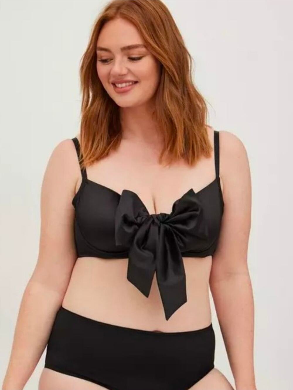 Torrid sz 3 big satin bow underwire bra sz 3X new $55 WL132